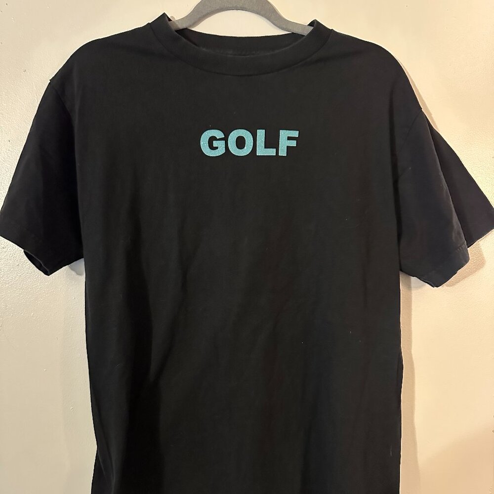 GOLF WANG Glitter Logo Tee Black M